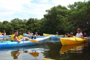 Dana Pounds leads kayak trip for Nature's Academy